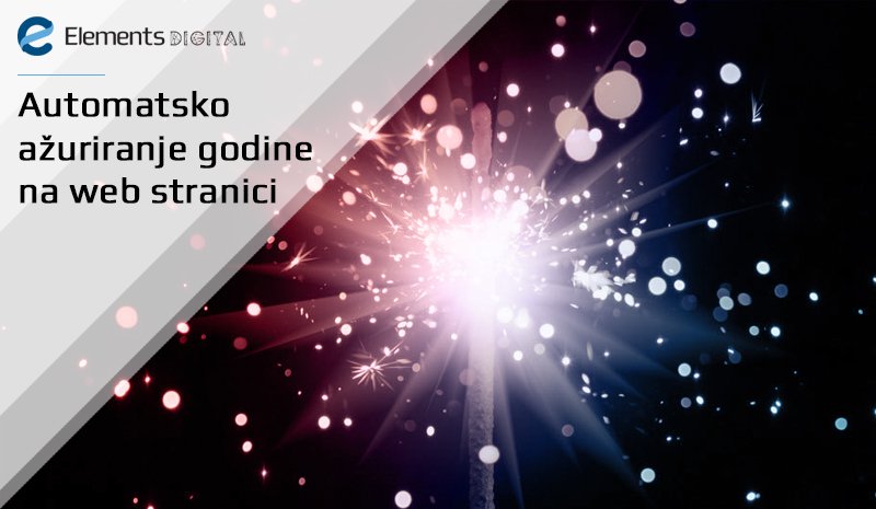 Automatsko ažuriranje godine na web stranici Automatsko ažuriranje godine na web stranici