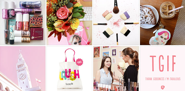 Benefit koristi rozu boju za svoj brand Benefit koristi rozu boju za svoj brand