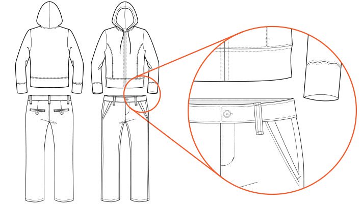 Crtanje odjeće Illustrator za modni dizajn Crtanje odjeće Illustrator za modni dizajn