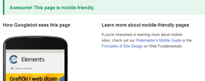 google i mobile friendly stranice
