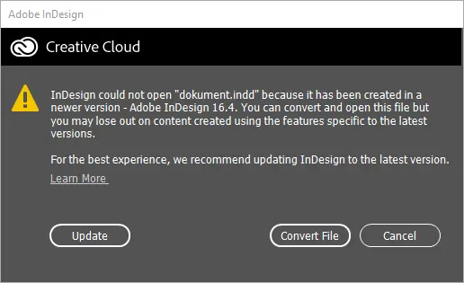 InDesign ne može otvoriti indd dokument InDesign ne može otvoriti indd dokument