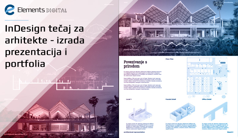 InDesign tečaj za arhitekte - izrada prezentacija i portfolia InDesign tečaj za arhitekte - izrada prezentacija i portfolia