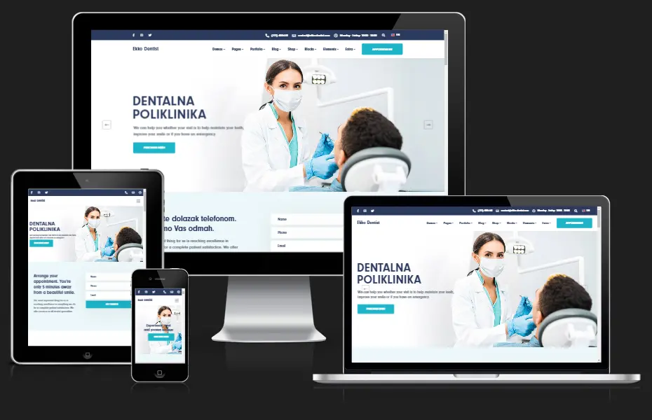 web stranica za stomatološku ordinaciju