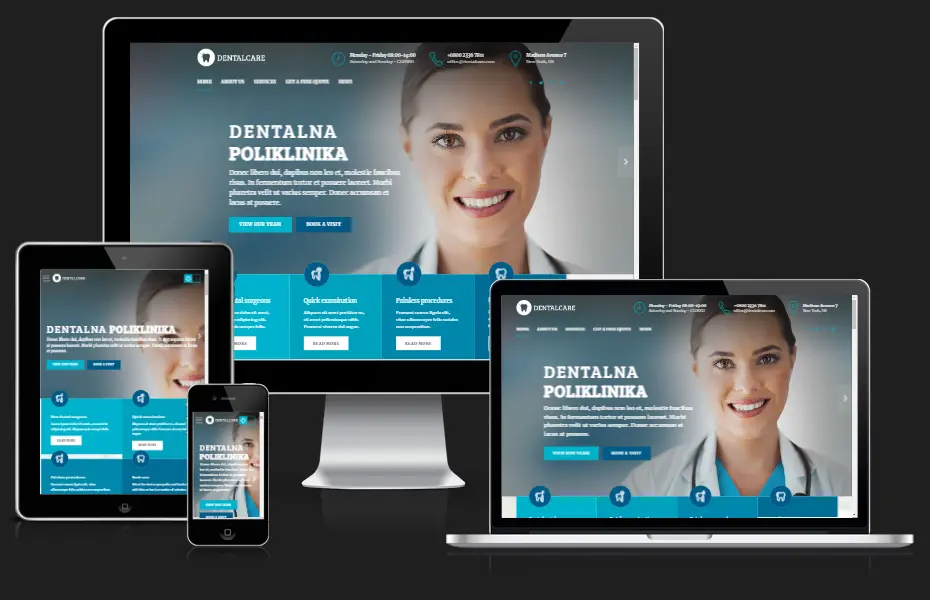web stranica za stomatološku ordinaciju